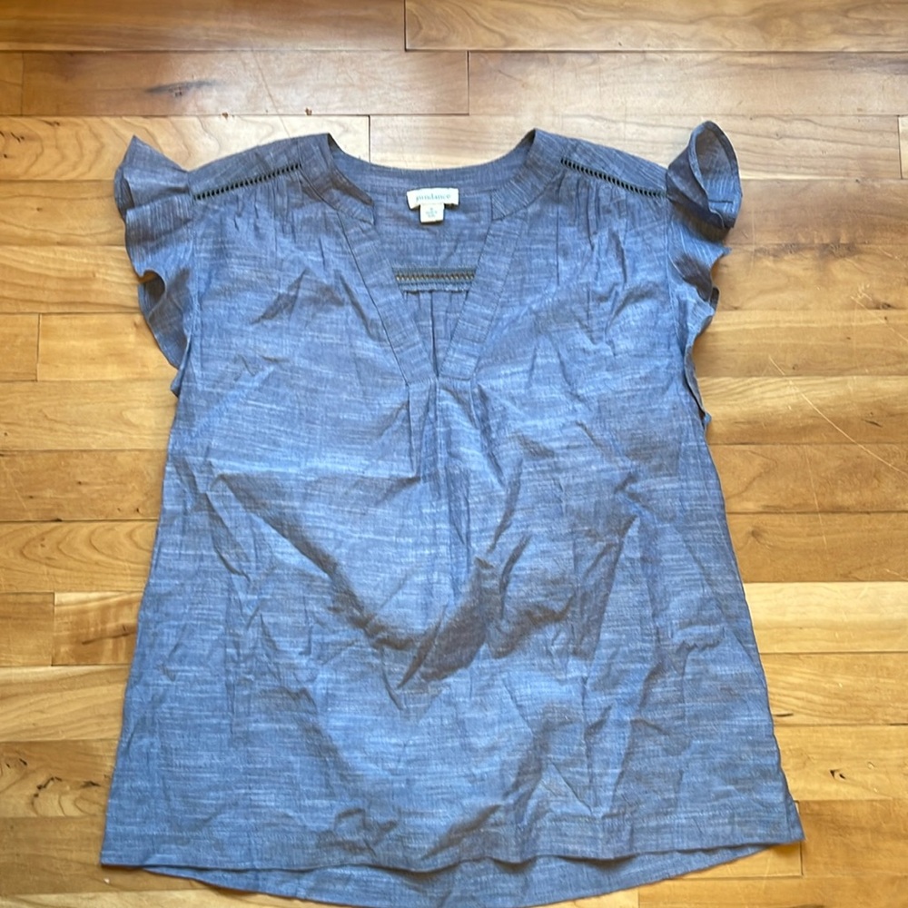 Sundance Catalog flutter Sleeve Top